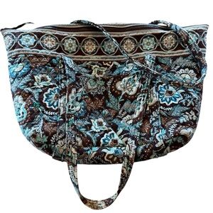 Vera Bradley Java Blue Retired XL Tote Bag